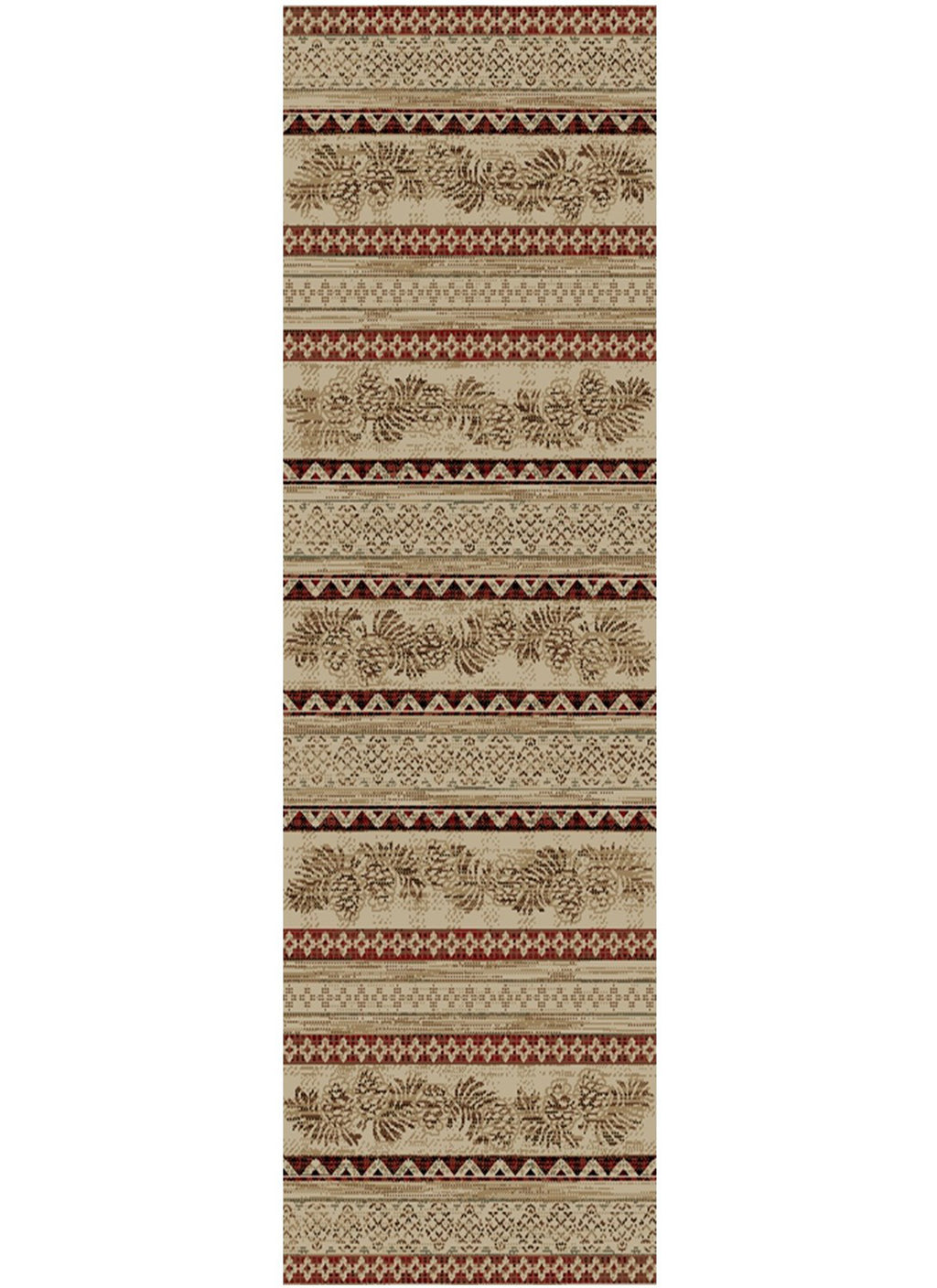 Mayberry Rugs American Destination Pineview Antique Area Rug – Rustic Lodge Rug Mayberry Rug