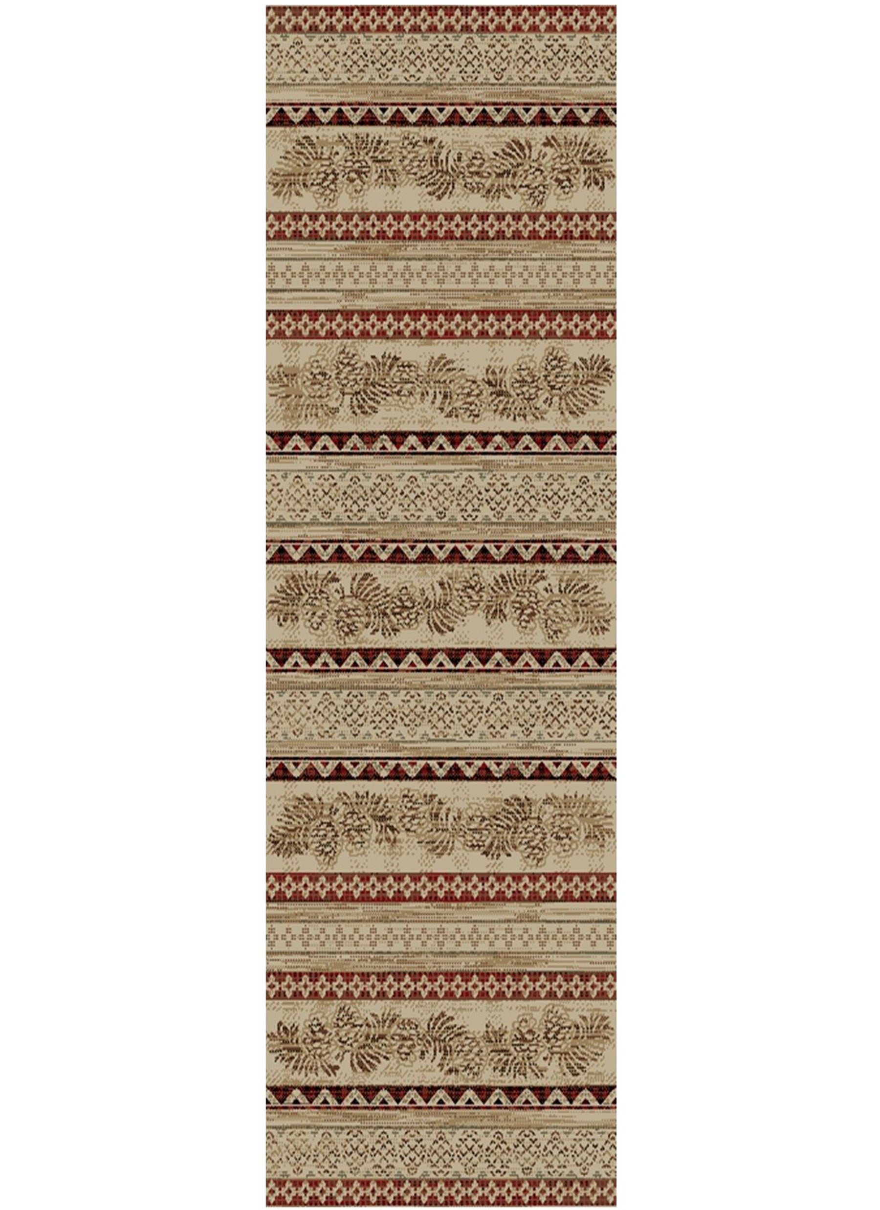 Mayberry Rugs American Destination Pineview Antique Area Rug – Rustic Lodge Rug Mayberry Rug