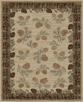 Mayberry Rugs American Destination Murtaugh Brown Area Rug – Rustic Lodge Rug Mayberry Rug