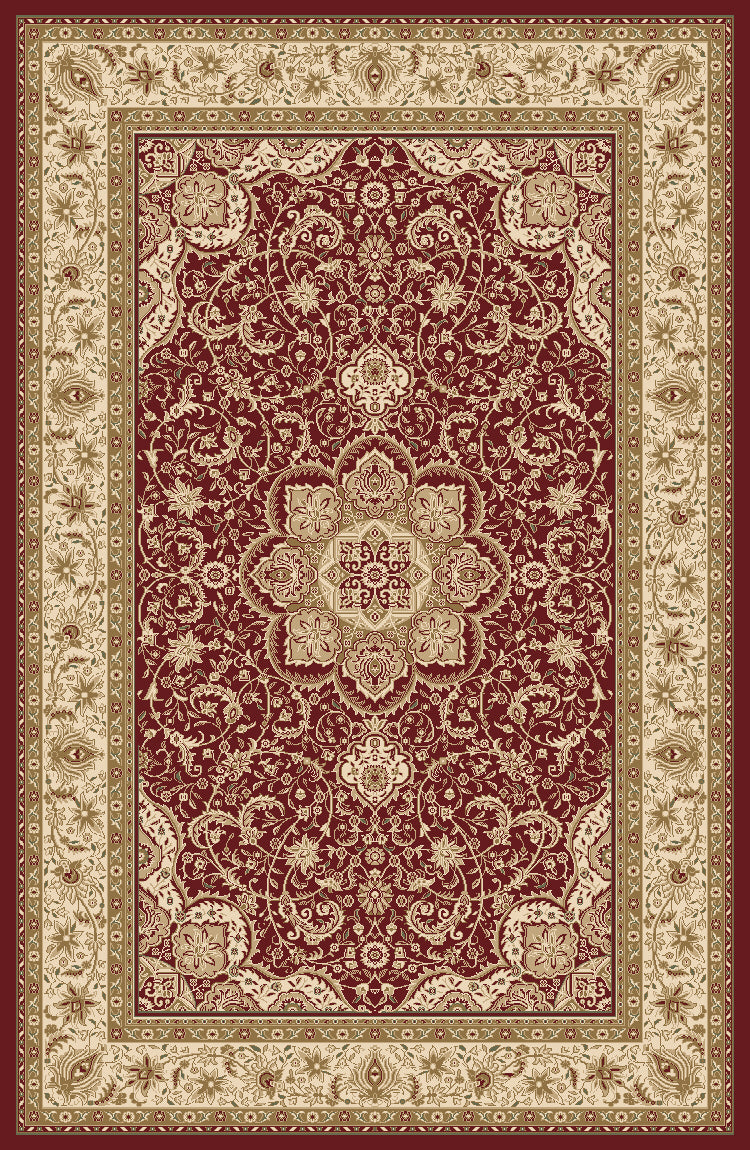 Mayberry Rugs Heritage II Crown Jewel Red Area Rug – Traditional Persian Rug Mayberry Rug