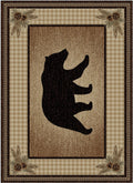 Mayberry Rugs American Destination Townsend Brown Area Rug – Rustic Lodge Rug Mayberry Rug