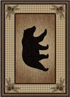 Mayberry Rugs American Destination Townsend Brown Area Rug – Rustic Lodge Rug Mayberry Rug