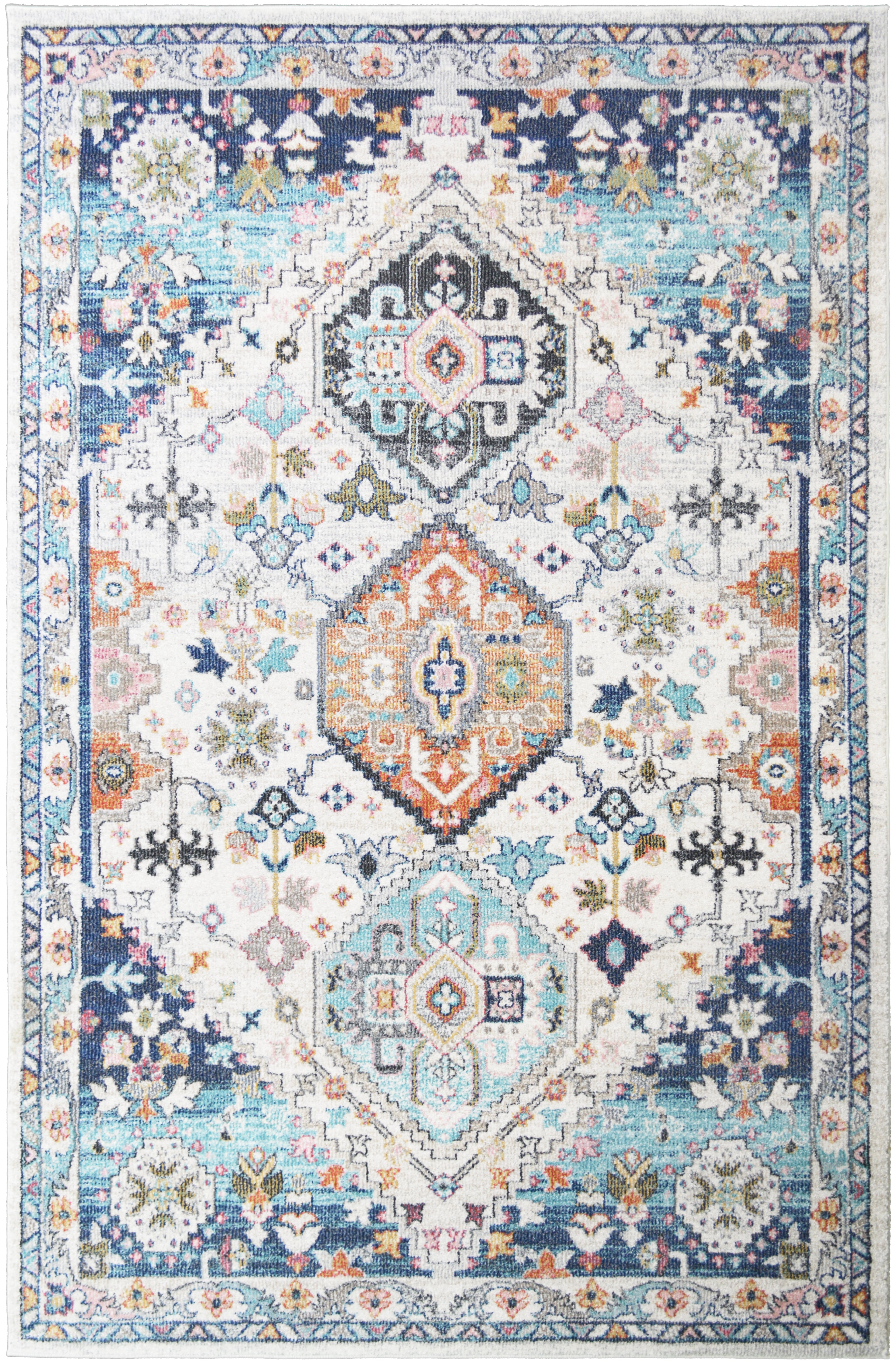 Mayberry Rugs Barcelona Seville Ivory Area Rug – Traditional Home Decor Rug Mayberry Rug
