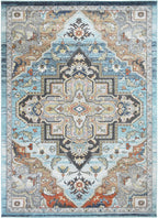 Mayberry Rugs Monaco Leila Blue Area Rug – Traditional Home Decor Rug Mayberry Rug