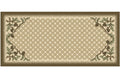 Mayberry Rugs Cozy Cabin Pinecone Corner Beige Area Rug – Rustic Cabin Lodge Rug Mayberry Rug