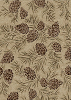 Mayberry Rugs American Destination Pine Grove Antique Area Rug – Rustic Lodge Rug Mayberry Rug
