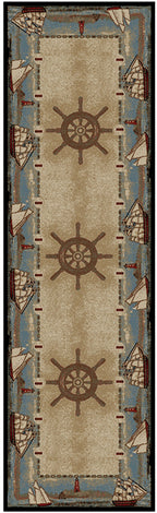Mayberry Rugs American Destination Key West Multi Area Rug – Coastal Lodge Rug Mayberry Rug