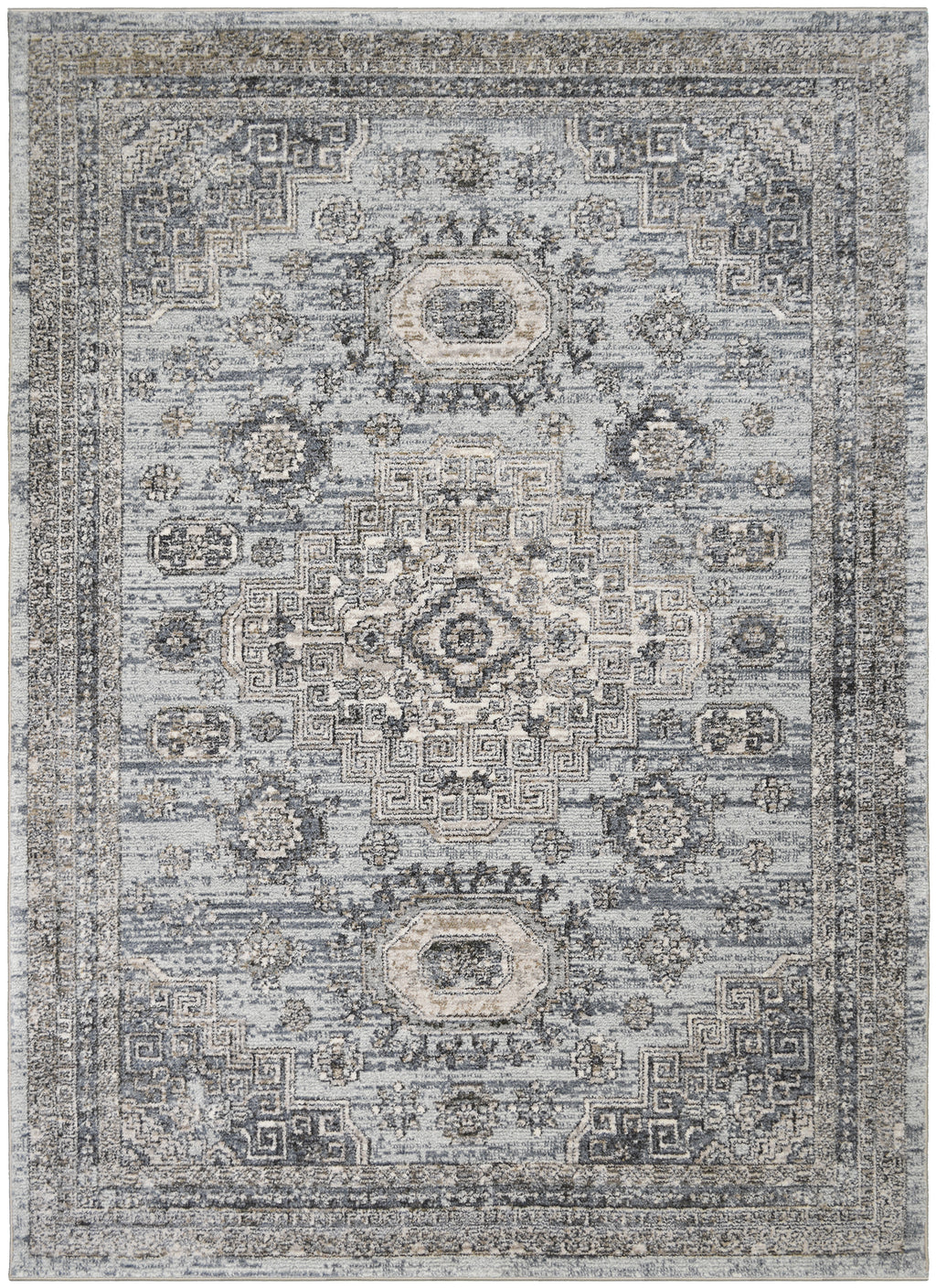 Mayberry Rugs Athens Tripoli Blue Area Rug – Traditional Home Decor Rug Mayberry Rug
