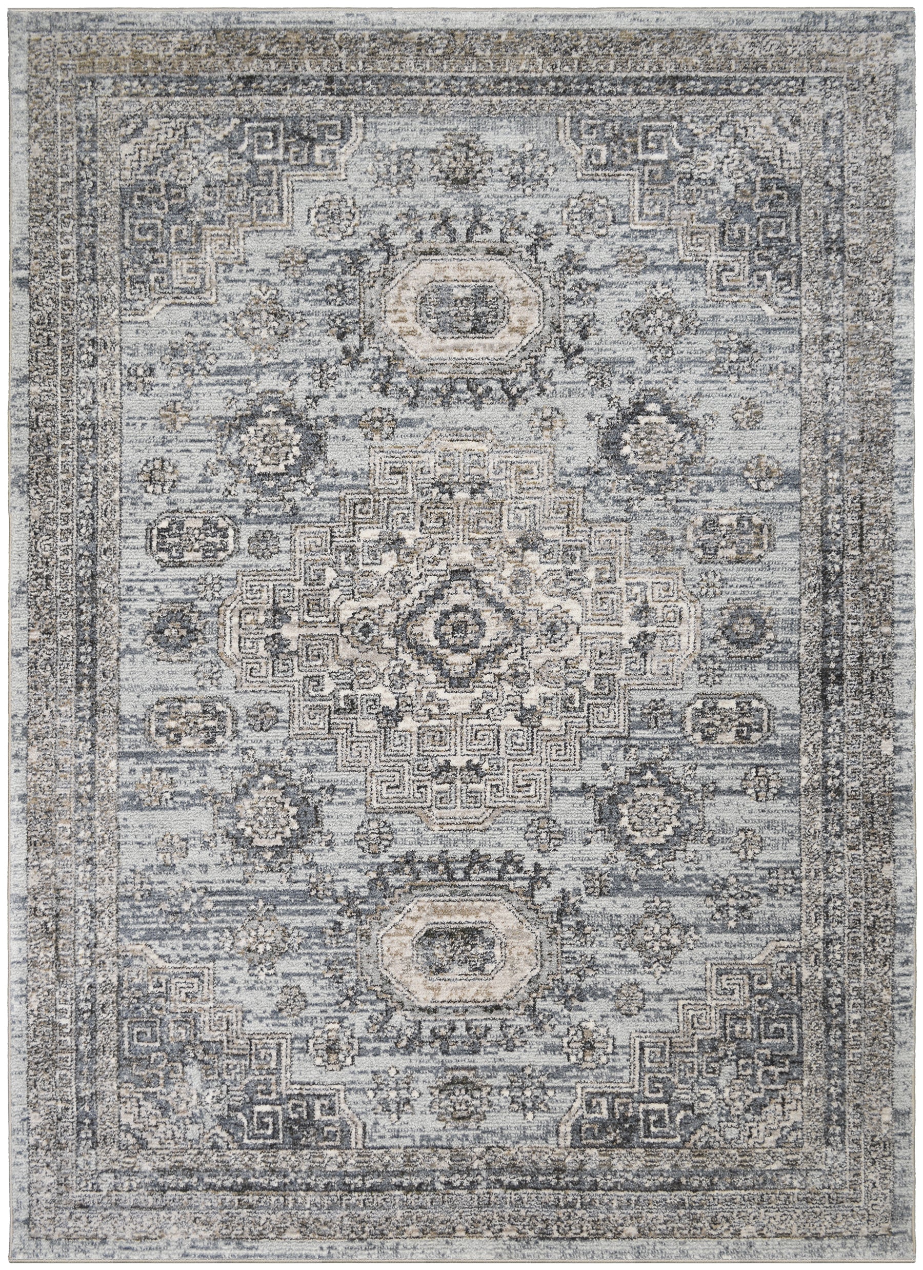 Mayberry Rugs Athens Tripoli Blue Area Rug – Traditional Home Decor Rug Mayberry Rug