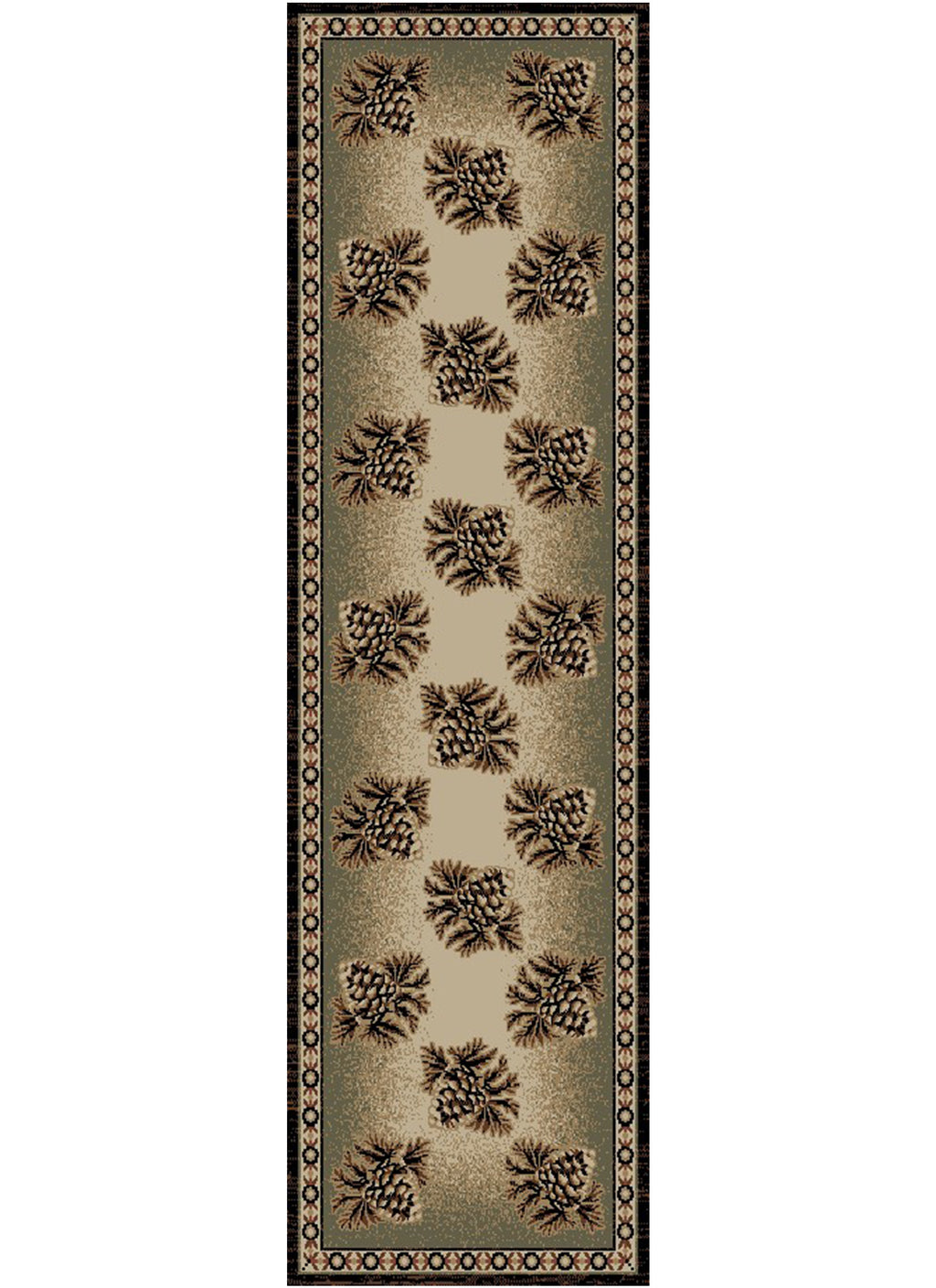 Mayberry Rugs Hearthside Rustling Forest Multi Area Rug – Rustic Cabin Lodge Rug Mayberry Rug