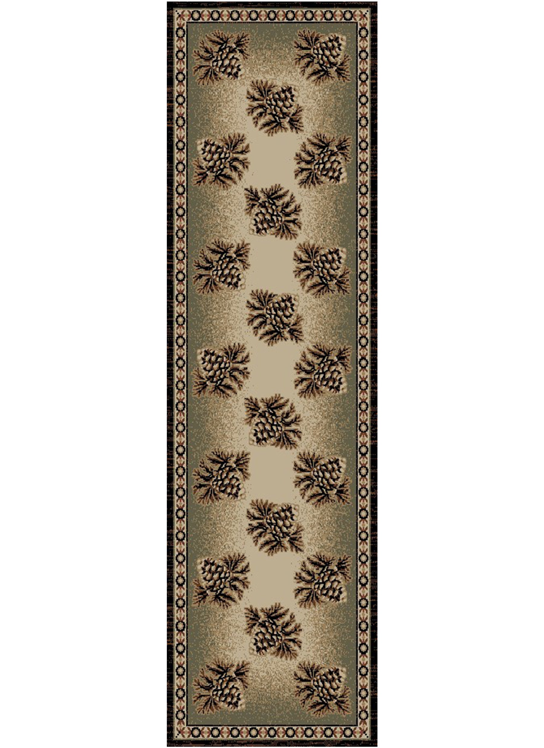 Mayberry Rugs Hearthside Rustling Forest Multi Area Rug – Rustic Cabin Lodge Rug Mayberry Rug