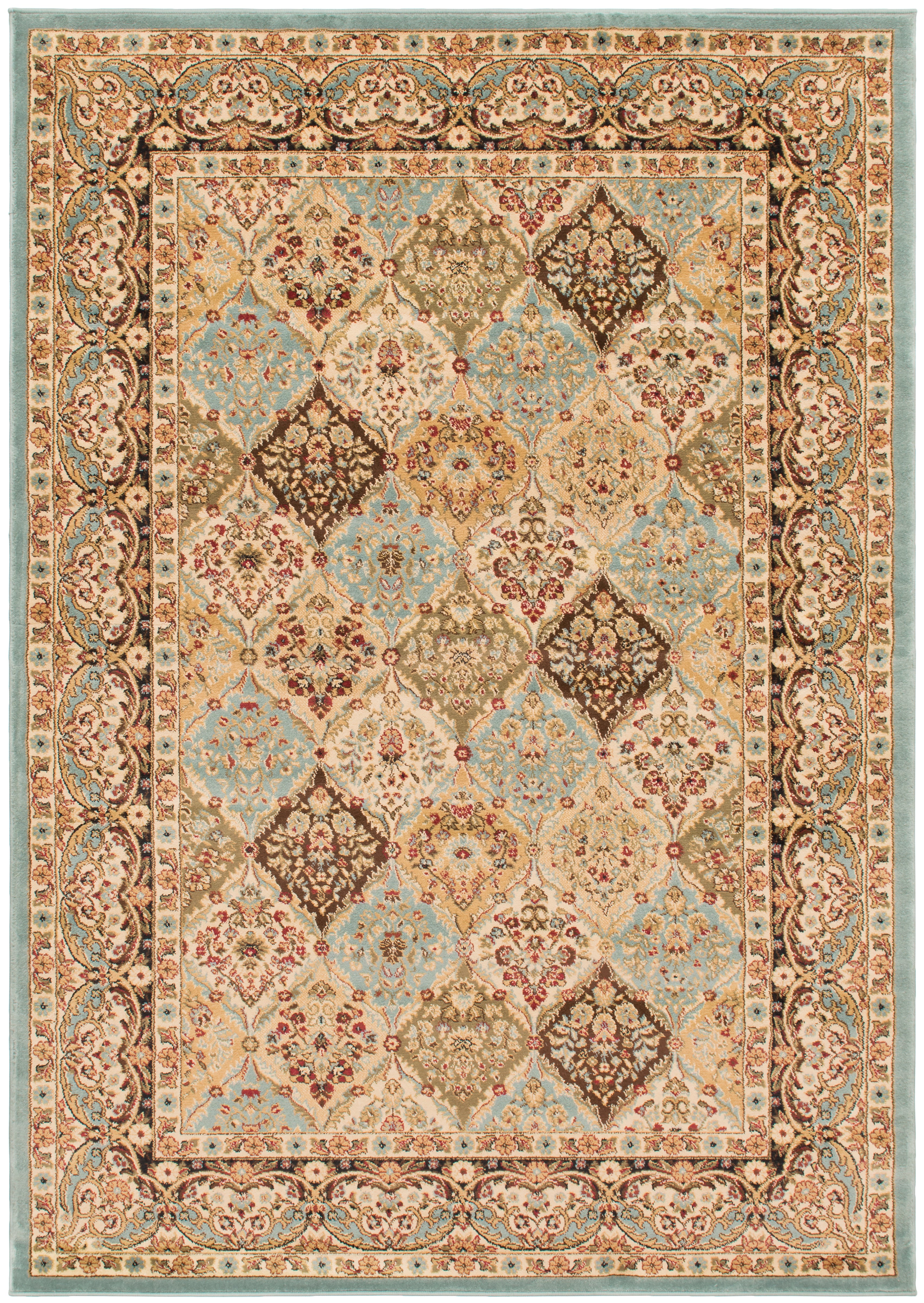 Mayberry Rugs Home Town Panel Kerman Cloude Area Rug – Traditional Persian Rug Mayberry Rug