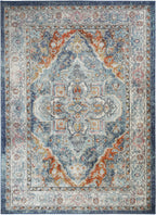 Mayberry Rugs Monaco Tatiana Blue Area Rug – Traditional Home Decor Rug Mayberry Rug