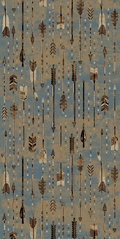 Mayberry Rugs Granite Falls Trail Shot Blue Area Rug – Rustic Lodge Rug Mayberry Rug