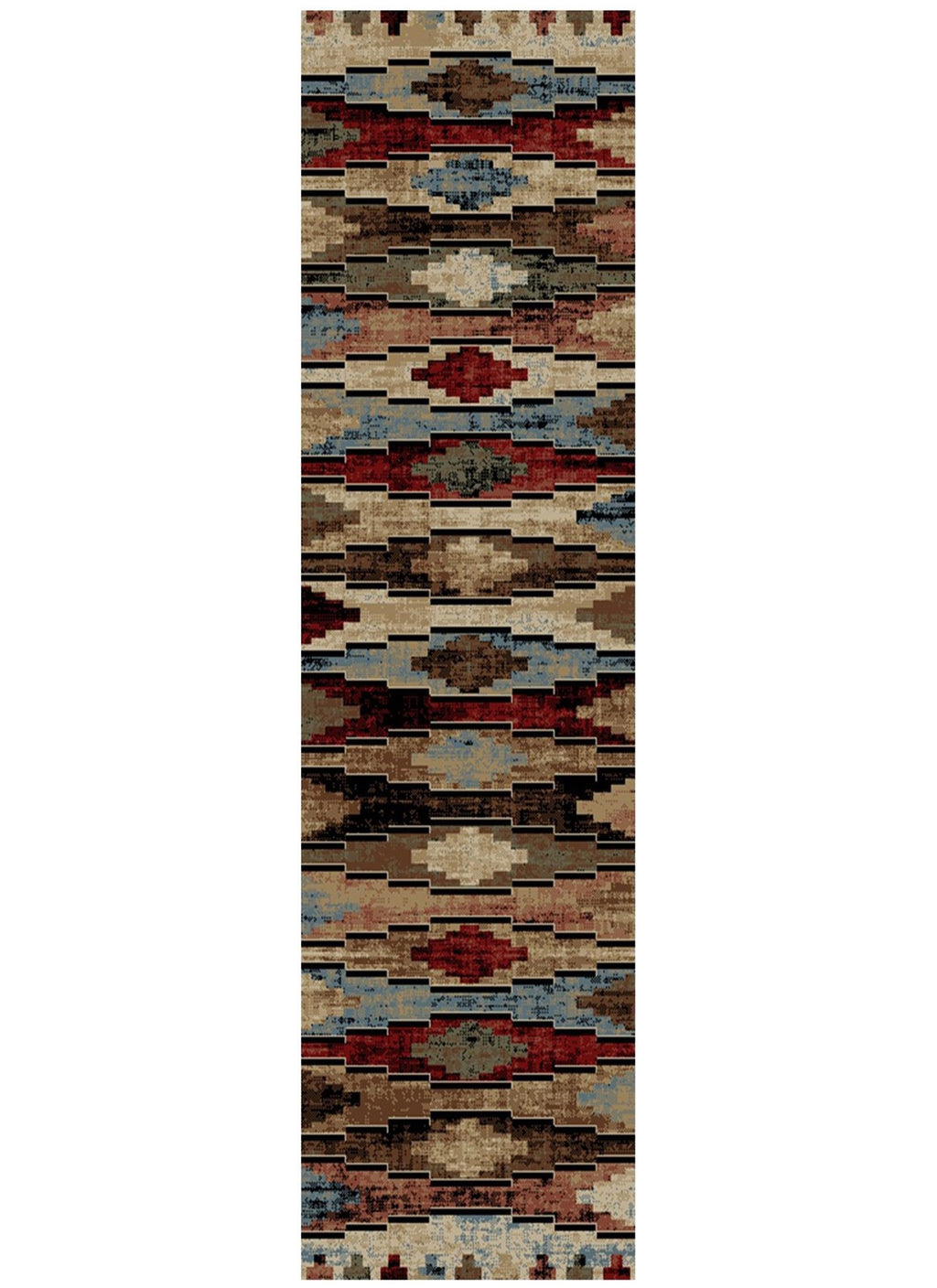 Mayberry Rugs American Destination Cross Plains Multi Area Rug – Rustic Lodge Rug Mayberry Rug