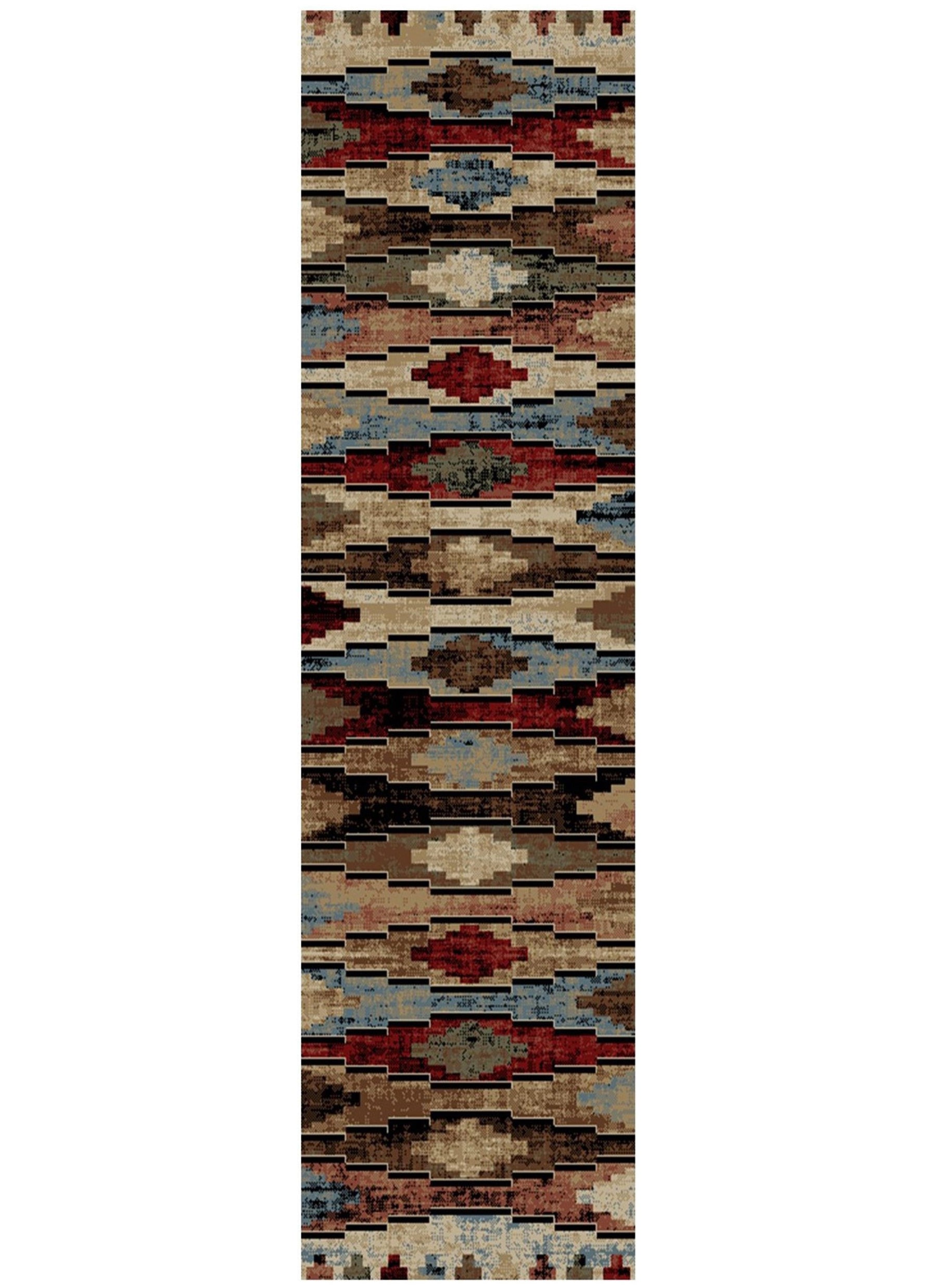 Mayberry Rugs American Destination Cross Plains Multi Area Rug – Rustic Lodge Rug Mayberry Rug