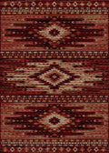 Mayberry Rugs Lodge King Diamond Head Red Area Rug – Rustic Cabin Lodge Rug Mayberry Rug