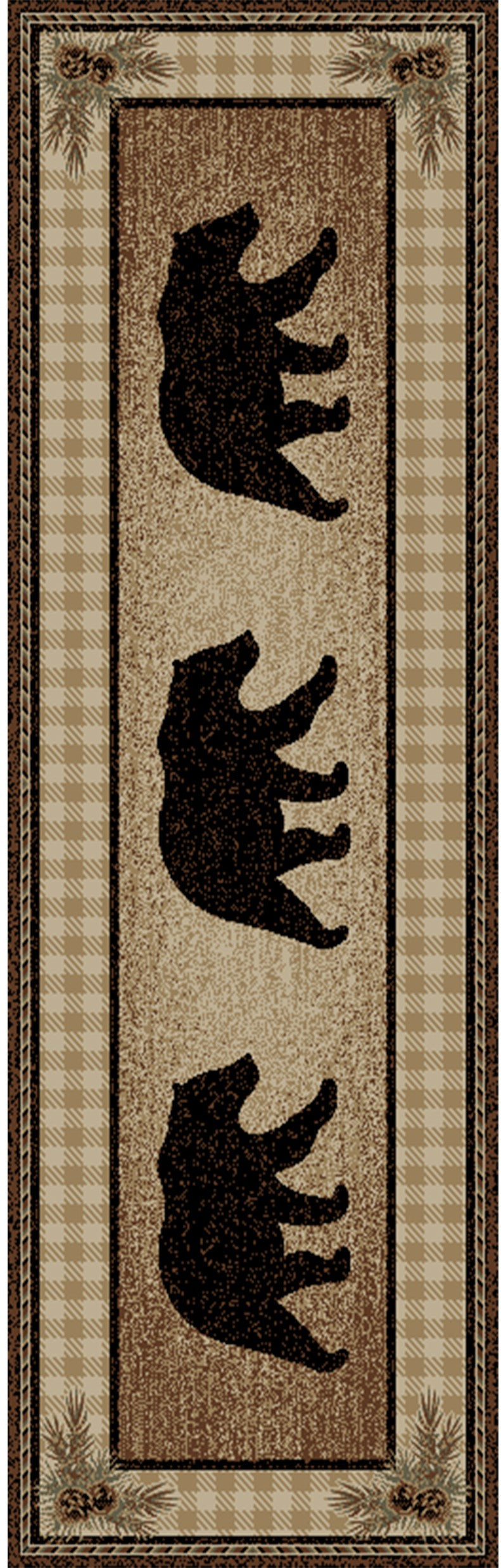 Mayberry Rugs American Destination Townsend Brown Area Rug – Rustic Lodge Rug Mayberry Rug