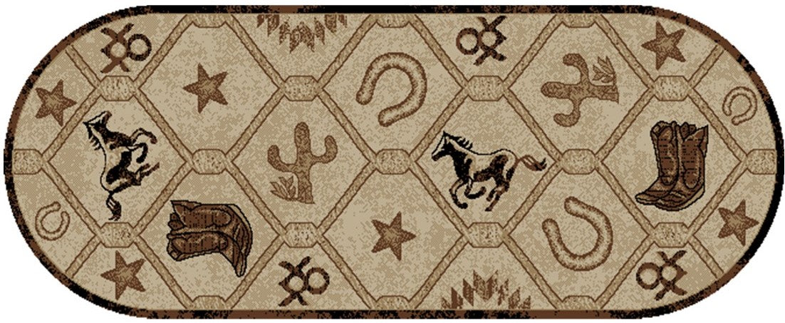 Mayberry Rugs American Destination Sandy Fork Antique – Rustic Lodge Area Rug Mayberry Rug
