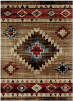 Mayberry Rugs American Destination Austin Multi Area Rug – Western Lodge Rug Mayberry Rug