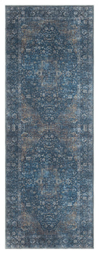 Mayberry Rugs Vintage Lisbon Navy Area Rug – Distressed Traditional Rug Mayberry Rug