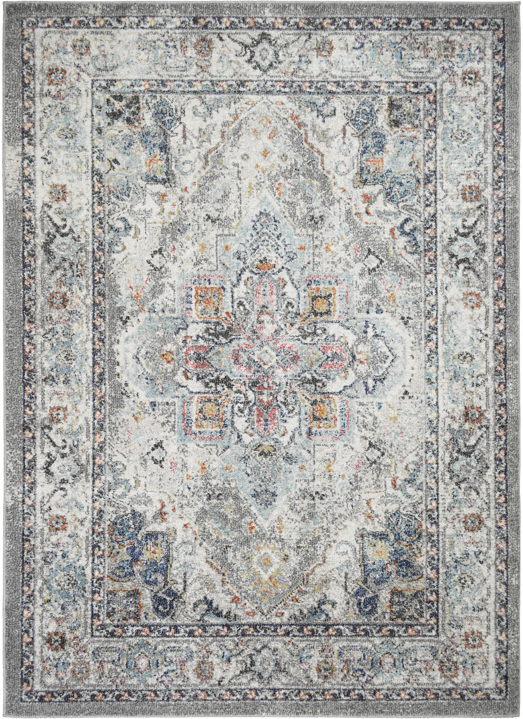 Mayberry Rugs Monaco Tatiana Gray Area Rug – Traditional Home Decor Rug Mayberry Rug