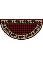 Mayberry Rugs American Destination Trailing Edge Red – Rustic Lodge Area Rug Mayberry Rug