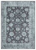 Mayberry Rugs Vintage Zagora Gray Area Rug – Distressed Traditional Rug Mayberry Rug