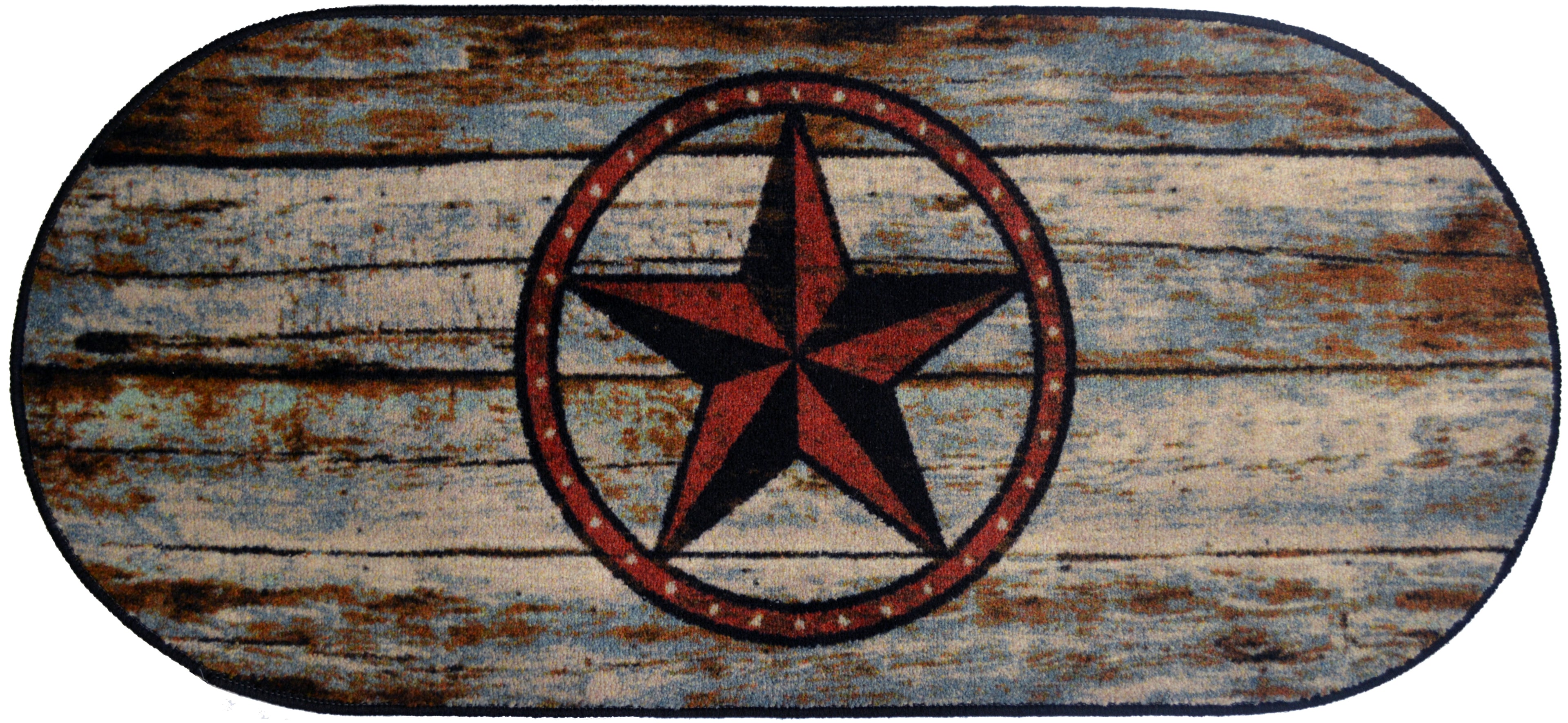 Mayberry Rugs Cozy Cabin Barn Star Grey Area Rug – Rustic Cabin Lodge Rug Mayberry Rug