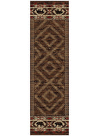 Mayberry Rugs American Destination Hartland Brown – Rustic Lodge Area Rug Mayberry Rug