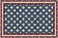 Mayberry Rugs Cozy Cabin Stateside Blue Area Rug – Rustic Cabin Lodge Rug Mayberry Rug