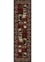 Mayberry Rugs Hearthside Dawn Woods Multi Area Rug – Rustic Cabin Lodge Rug Mayberry Rug