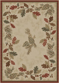 Mayberry Rugs American Destination Oak Mountain Beige Area Rug – Rustic Lodge Rug Mayberry Rug