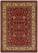 Mayberry Rugs Home Town Classic Keshan Claret Area Rug – Traditional Persian Rug Mayberry Rug