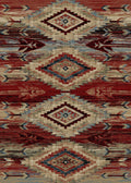 Mayberry Rugs American Destination Broken Bow Multi Area Rug – Rustic Lodge Rug Mayberry Rug