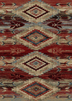 Mayberry Rugs American Destination Broken Bow Multi Area Rug – Rustic Lodge Rug Mayberry Rug
