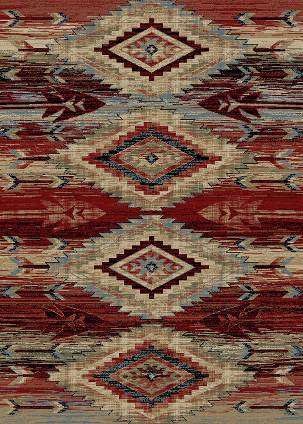 Mayberry Rugs American Destination Broken Bow Multi Area Rug – Rustic Lodge Rug Mayberry Rug