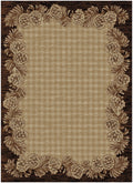Mayberry Rugs Hearthside Crosshill Brown Area Rug – Rustic Cabin Lodge Rug Mayberry Rug