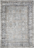 Mayberry Rugs Firenze Grandeur Blue Area Rug – Traditional Ornate Rug Mayberry Rug