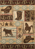 Mayberry Rugs Hearthside Desperado Multi Area Rug – Western Cabin Lodge Rug Mayberry Rug