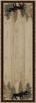 Mayberry Rugs American Destination Breckenridge Brown – Rustic Lodge Area Rug Mayberry Rug