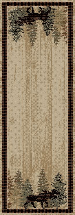 Mayberry Rugs American Destination Breckenridge Brown – Rustic Lodge Area Rug Mayberry Rug