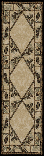 Mayberry Rugs American Destination Brasstown Bald Multi – Rustic Lodge Area Rug Mayberry Rug