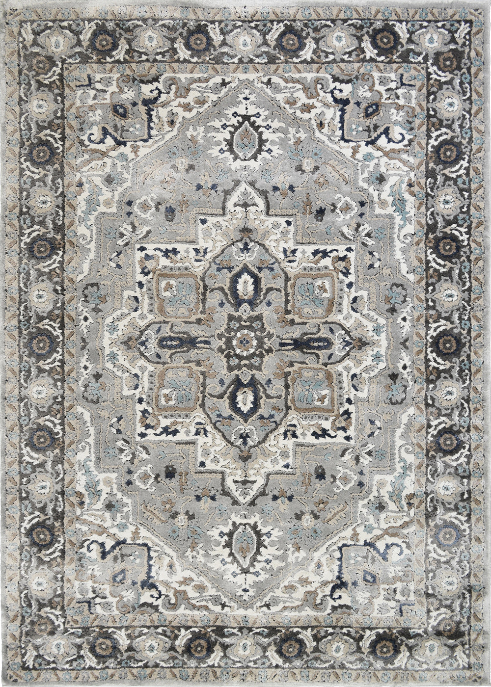 Mayberry Rugs Rhapsody Sutton Gray Area Rug – Modern Casual Rug Mayberry Rug