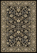 Mayberry Rugs Heritage II Elegant Keshan Black Area Rug – Traditional Persian Rug Mayberry Rug