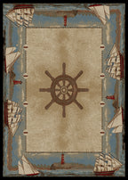 Mayberry Rugs American Destination Key West Multi Area Rug – Coastal Lodge Rug Mayberry Rug