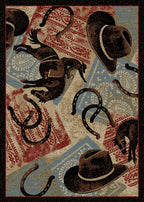 Mayberry Rugs American Destination Ladera Ranch Multi Area Rug – Rustic Lodge Rug Mayberry Rug