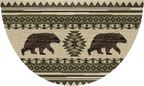Mayberry Rugs Cozy Cabin Bear Brothers Multi Area Rug – Rustic Cabin Lodge Rug Mayberry Rug