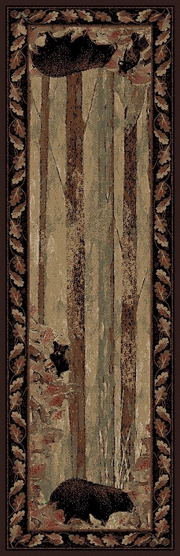 Mayberry Rugs American Destination Smokey Mountain Multi Area Rug – Rustic Lodge Rug Mayberry Rug