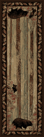 Mayberry Rugs American Destination Smokey Mountain Multi Area Rug – Rustic Lodge Rug Mayberry Rug
